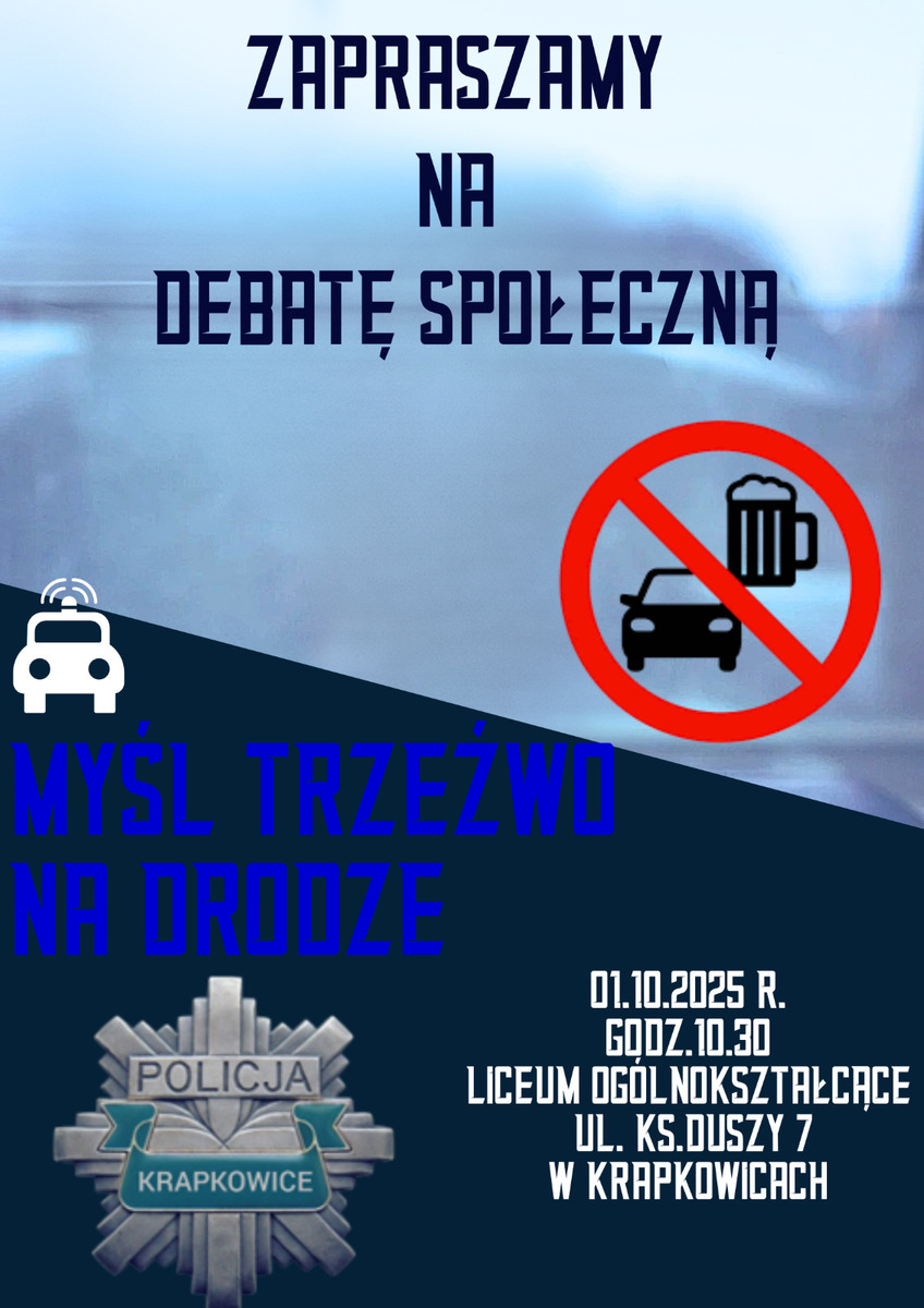 zdjęcie: plakat zapraszający na debatę