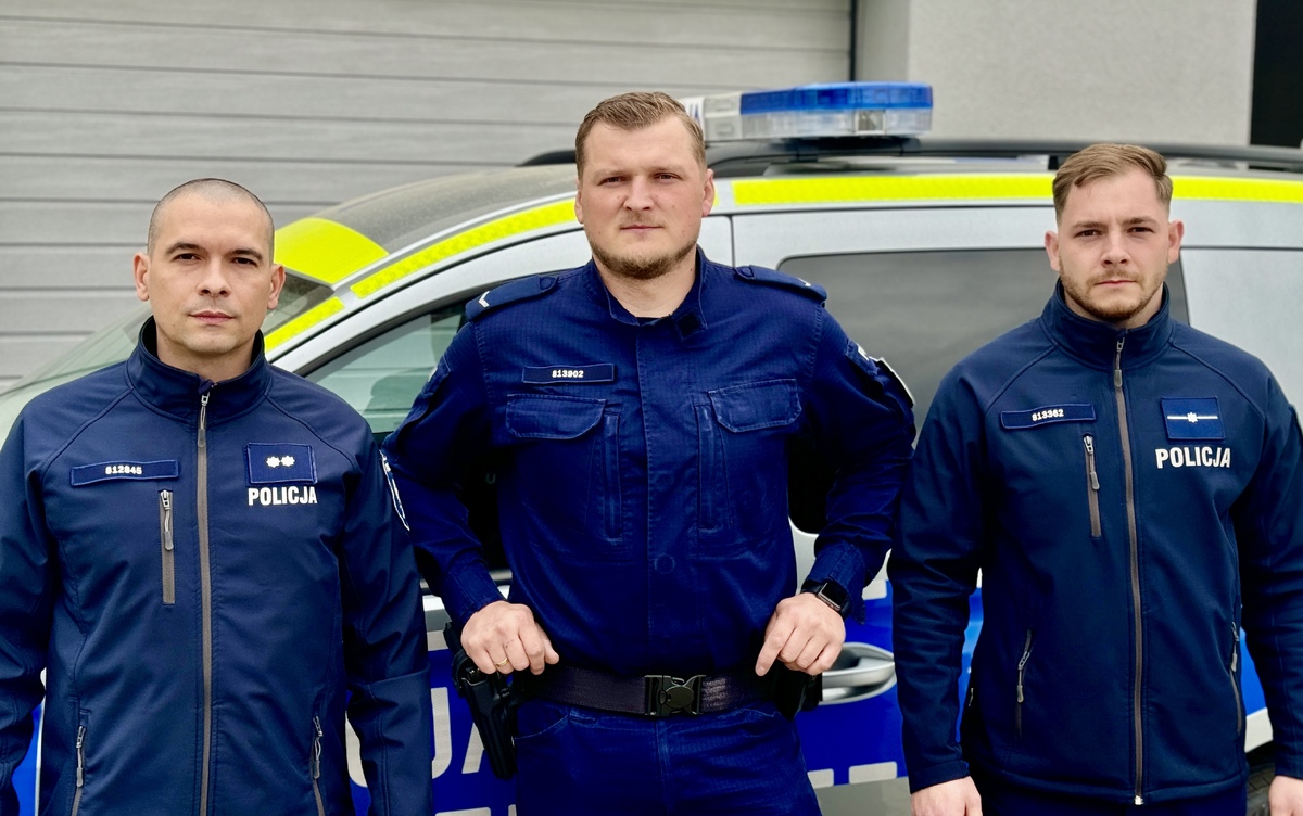 zdjęcie: krapkowiccy policjanci